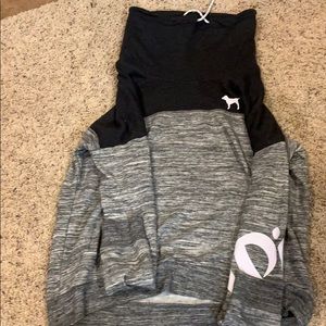 PINK mock turtle neck sweatshirt